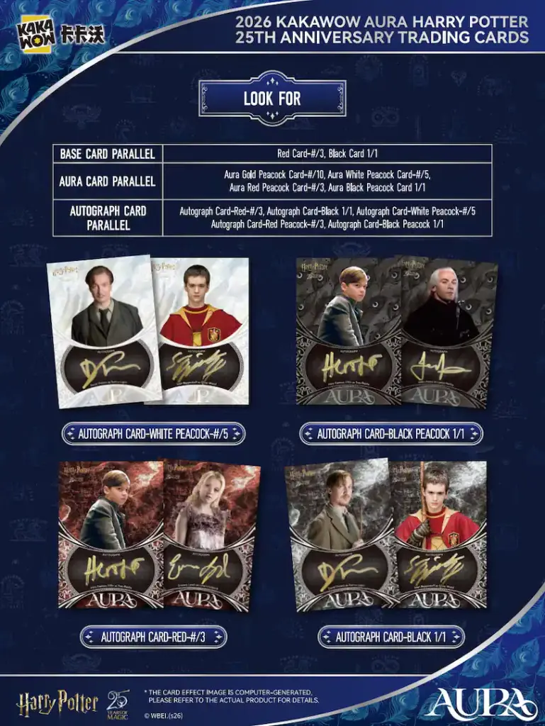 Kakawow AURA Harry Potter 25th Anniversary Trading Card Blaster Box