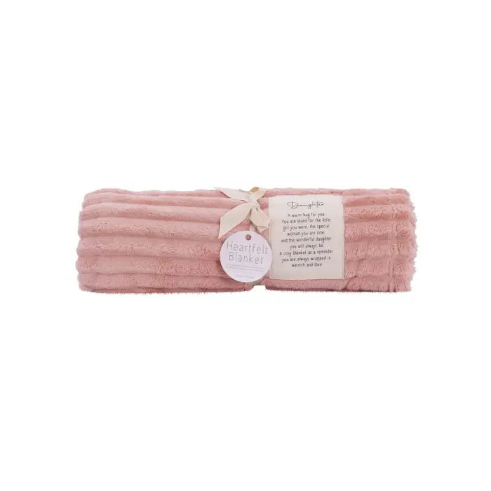 Heartfelt Ribbed Blanket Daughter