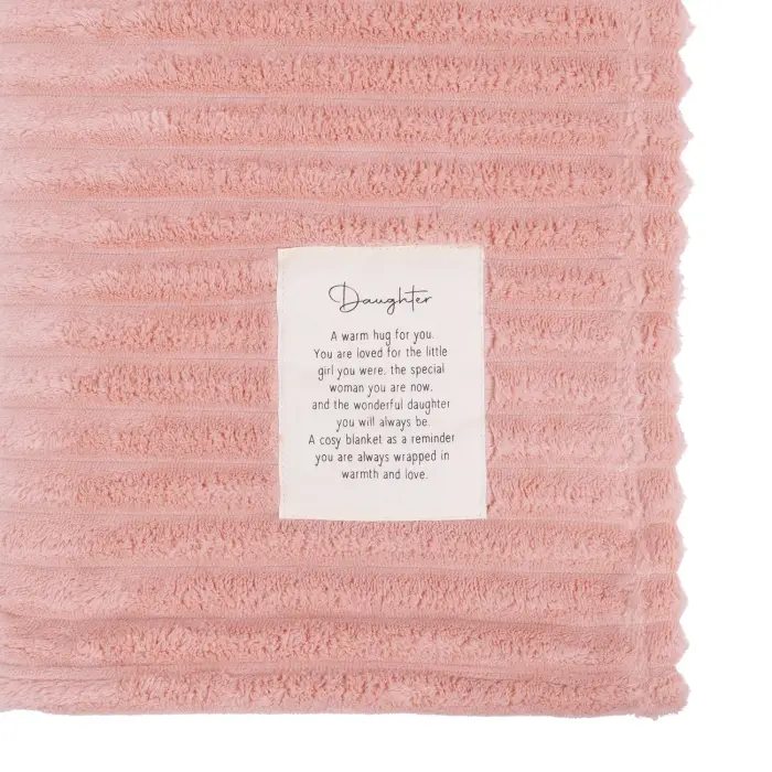 Heartfelt Ribbed Blanket Daughter