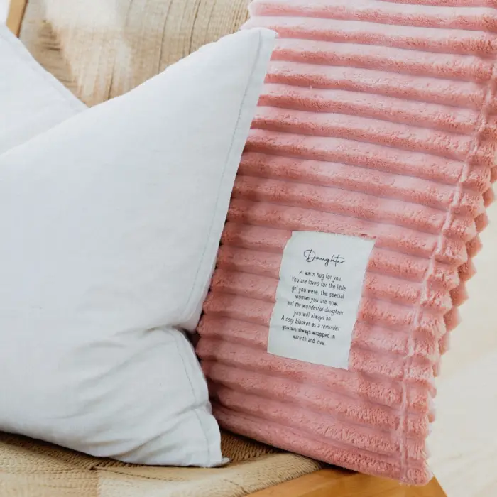 Heartfelt Ribbed Blanket Daughter