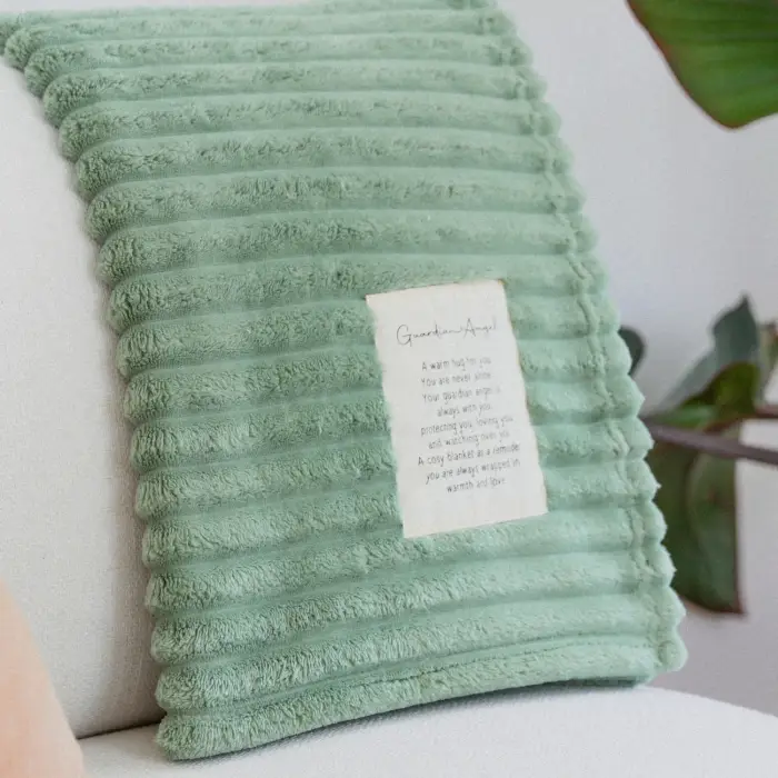 Heartfelt Ribbed Blanket Guardian Angel