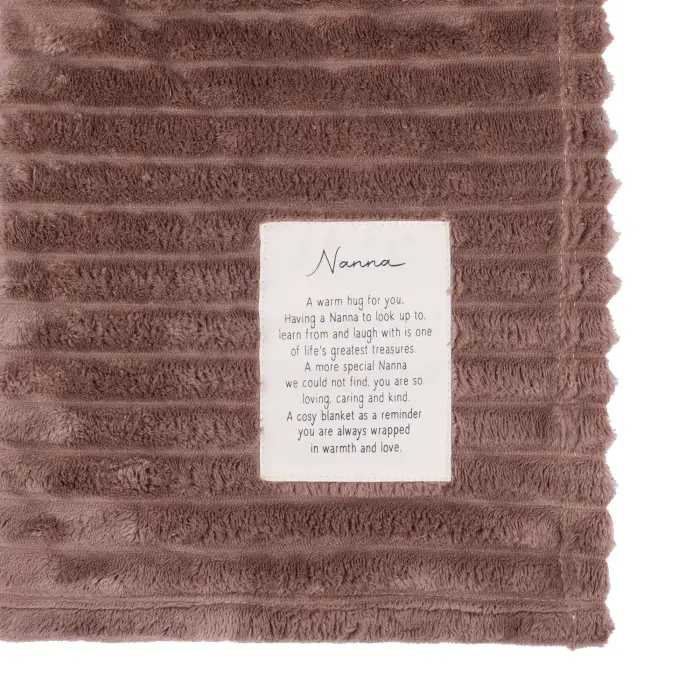 Heartfelt Ribbed Blanket Nana
