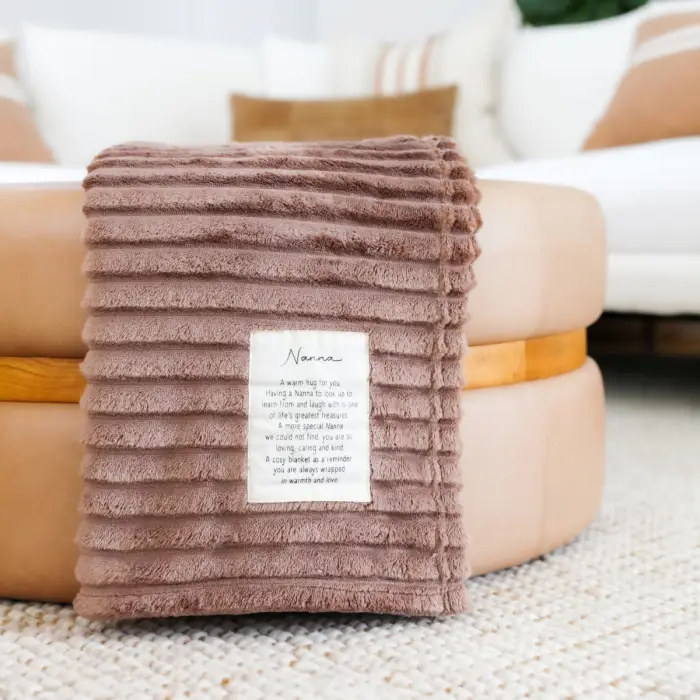 Heartfelt Ribbed Blanket Nana