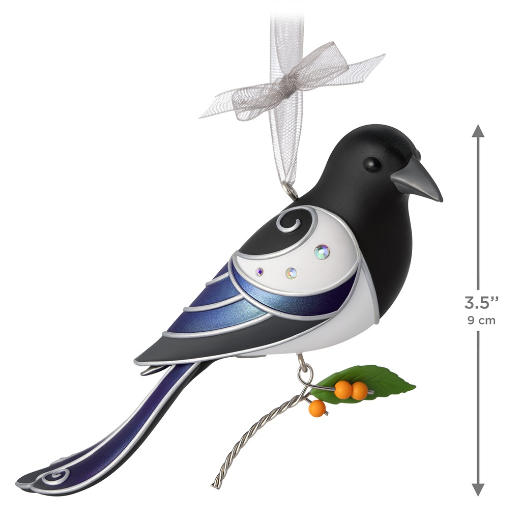 The Beauty of Birds Black-Billed Magpie - 2026 Hallmark Keepsake Christmas Ornament