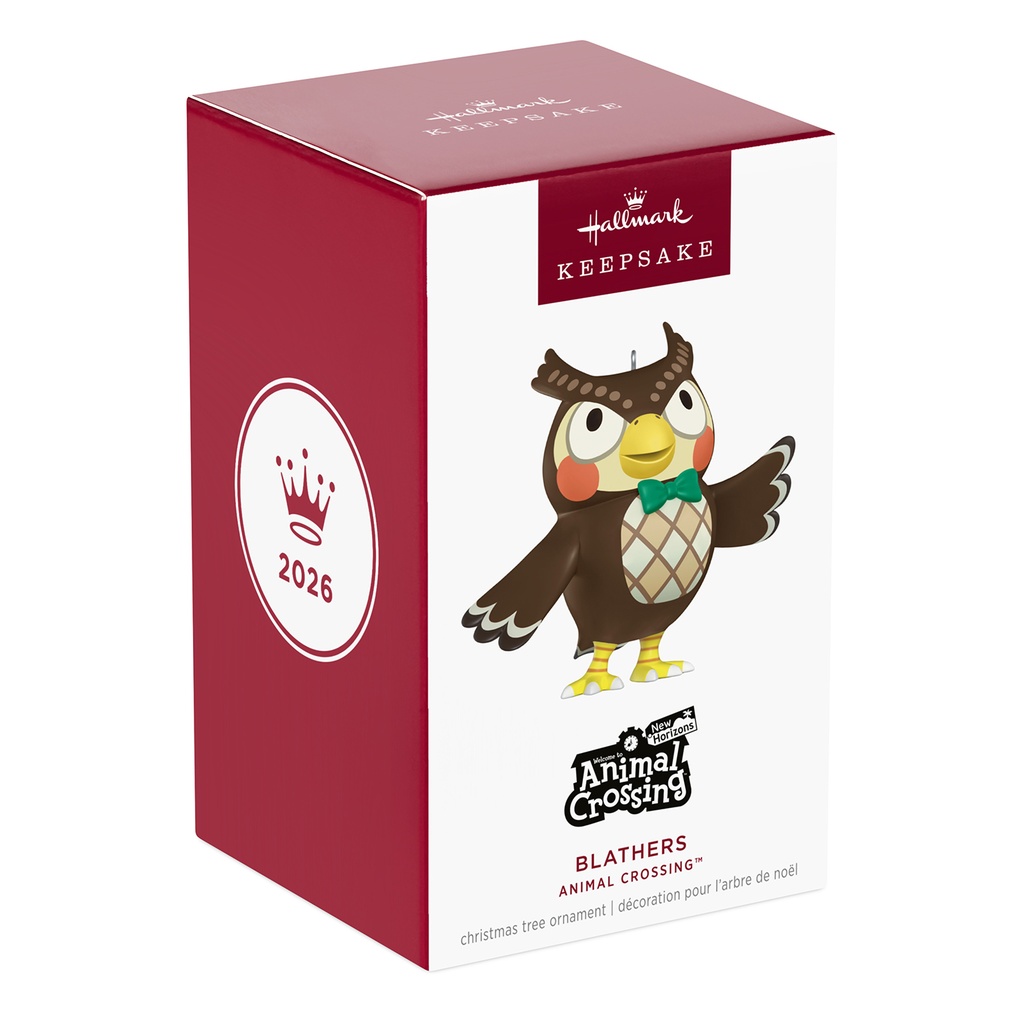 Nintendo Animal Crossing Blathers - 2026 Hallmark Keepsake Christmas Ornament