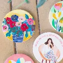 Billie Blue Vase Ceramic Coaster