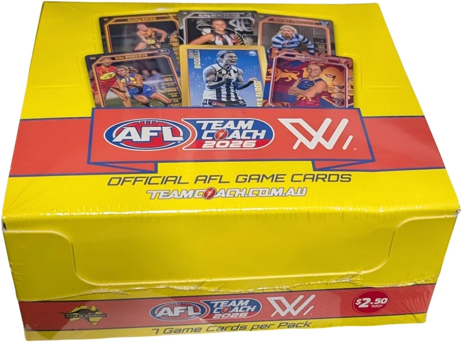 2026 AFLW TeamCoach Footy Cards Sealed Booster Box