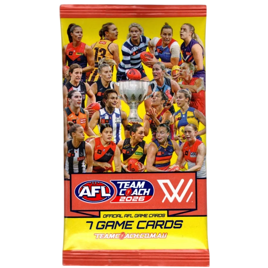 2026 AFLW TeamCoach Footy Cards Sealed Booster Box