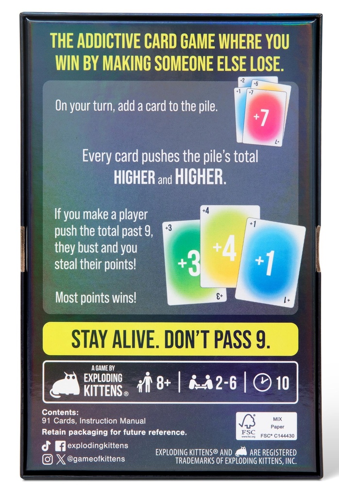 9 Lives (Large Box Edition) Card Game