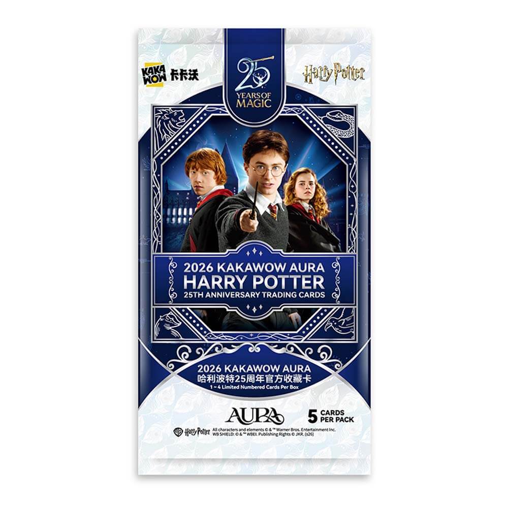 Kakawow AURA Harry Potter 25th Anniversary Trading Cards Sealed Booster Box