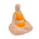Billie Bathing Terracotta Statue Orange