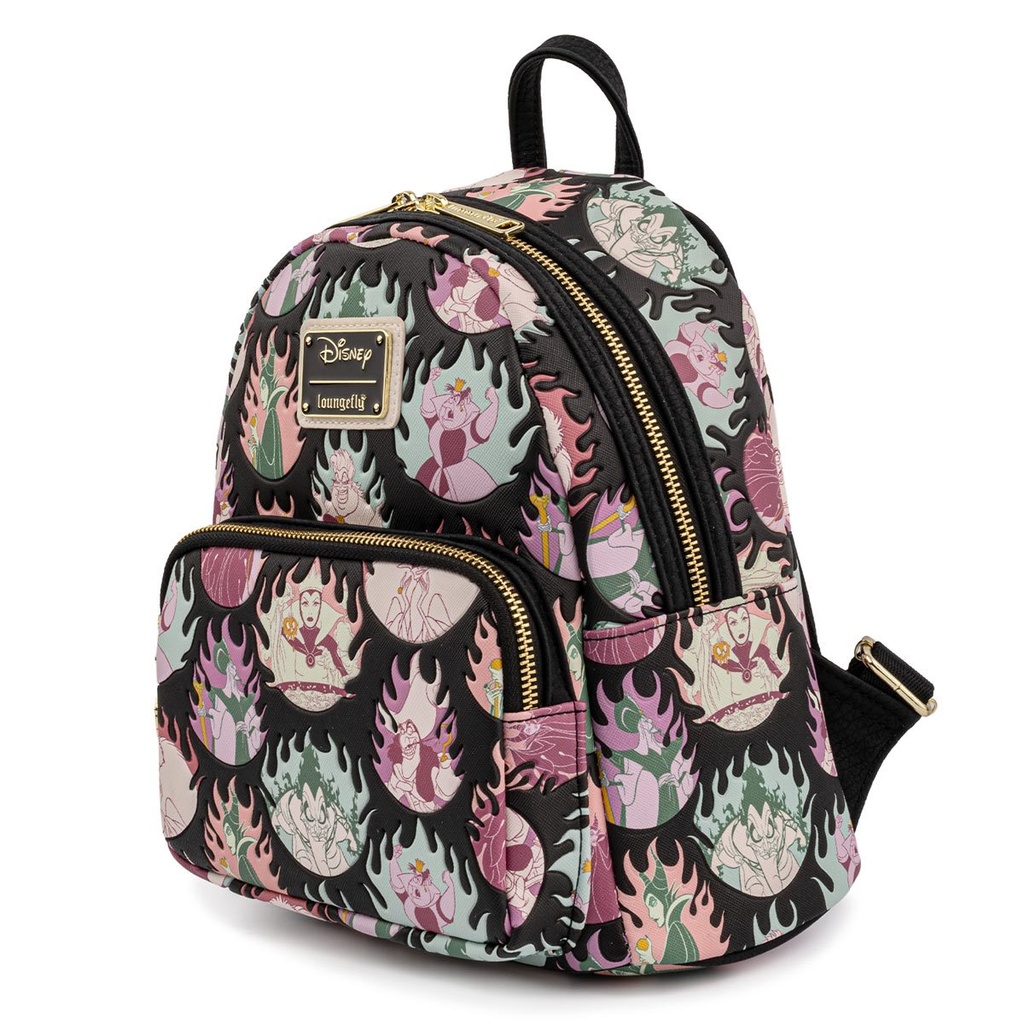 Disney - Villains Pastel Flames Mini Backpack - Loungefly