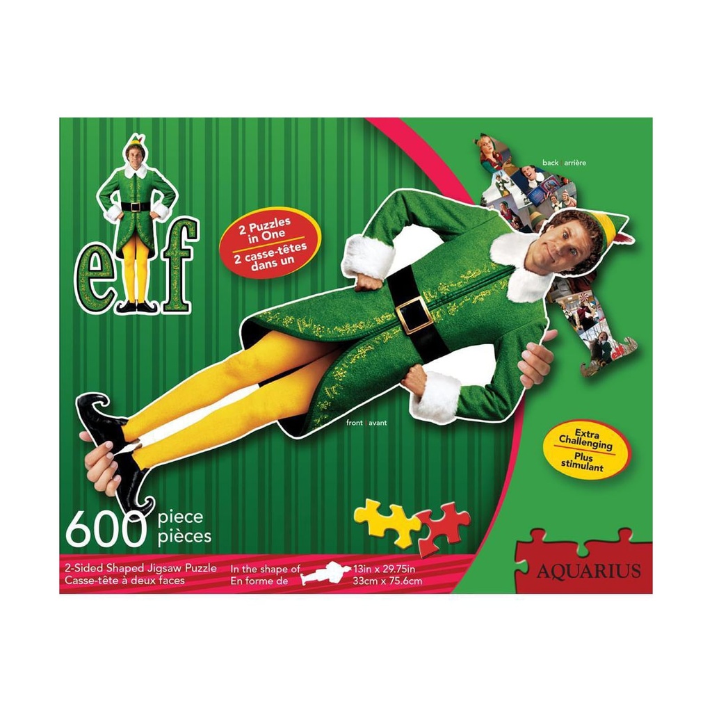Elf Buddy and Collage Double Sided Puzzle 600 Piece