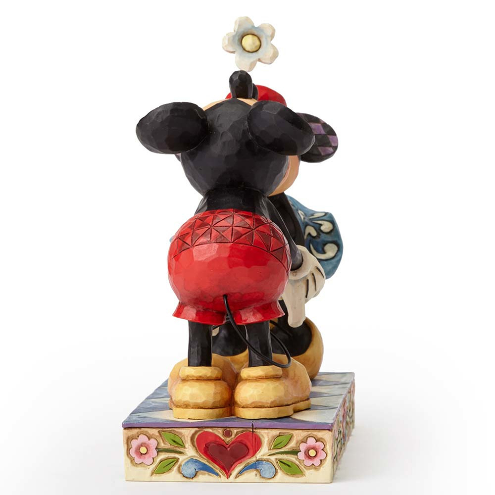 Disney Traditions - 16.5cm/6.5" Mickey & Minnie Kissing, Smooch For My Sweetie