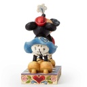 Disney Traditions - 16.5cm/6.5" Mickey & Minnie Kissing, Smooch For My Sweetie