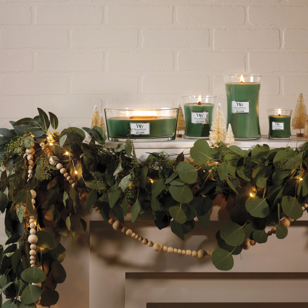 Sage & Myrrh Medium - Woodwick Candle