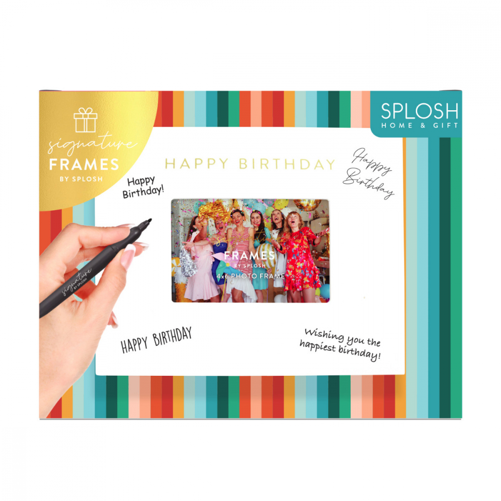 Signature Frame Happy Birthday - Splosh