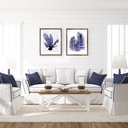 Sophisticated Hamptons Palms Framed Art 44x54 - Splosh