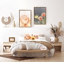 Flourish Sunflower Framed Canvas 44x64 - Splosh