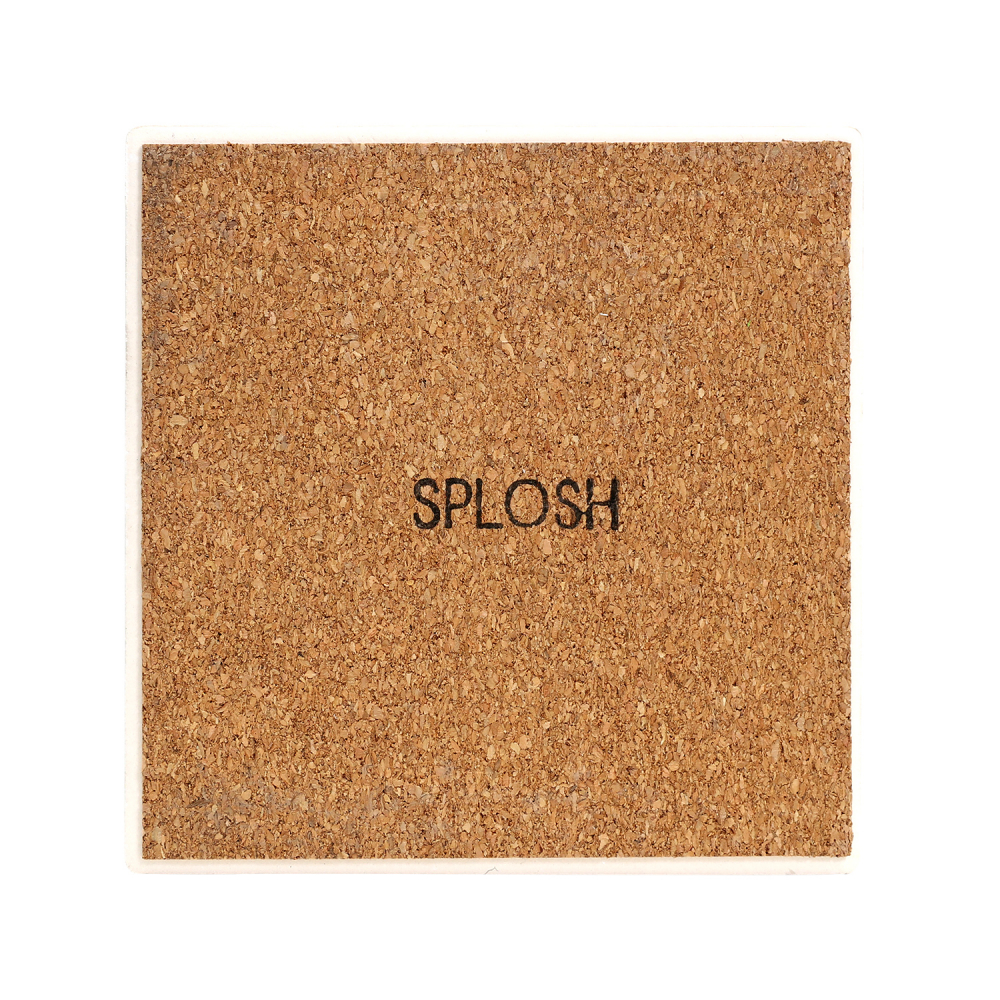 Flourish Pink Flower Ceramic Coaster - Splosh