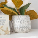 Island Breeze Large White Planter - Splosh