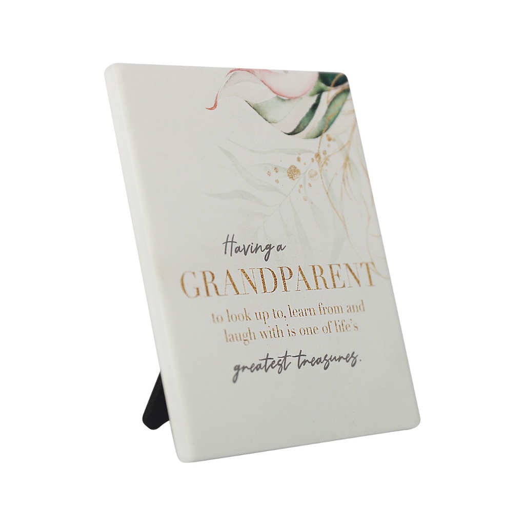Elegant Greenery Grandparents Verse - Splosh