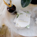 Elegant Greenery Time Ceramic Coaster - Splosh