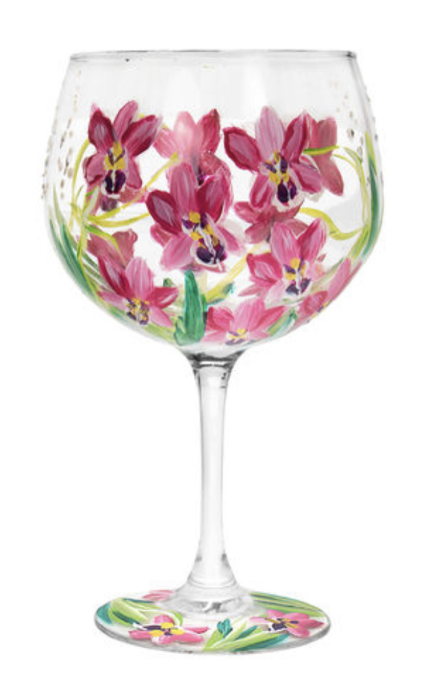 Hand Painted Gin Glass (Assorted Designs) 1