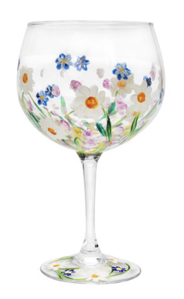 Hand Painted Gin Glass (Assorted Designs) 2