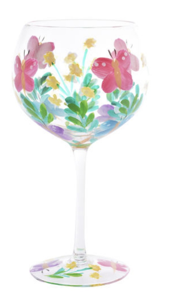 Hand Painted Gin Glass (Assorted Designs) 6