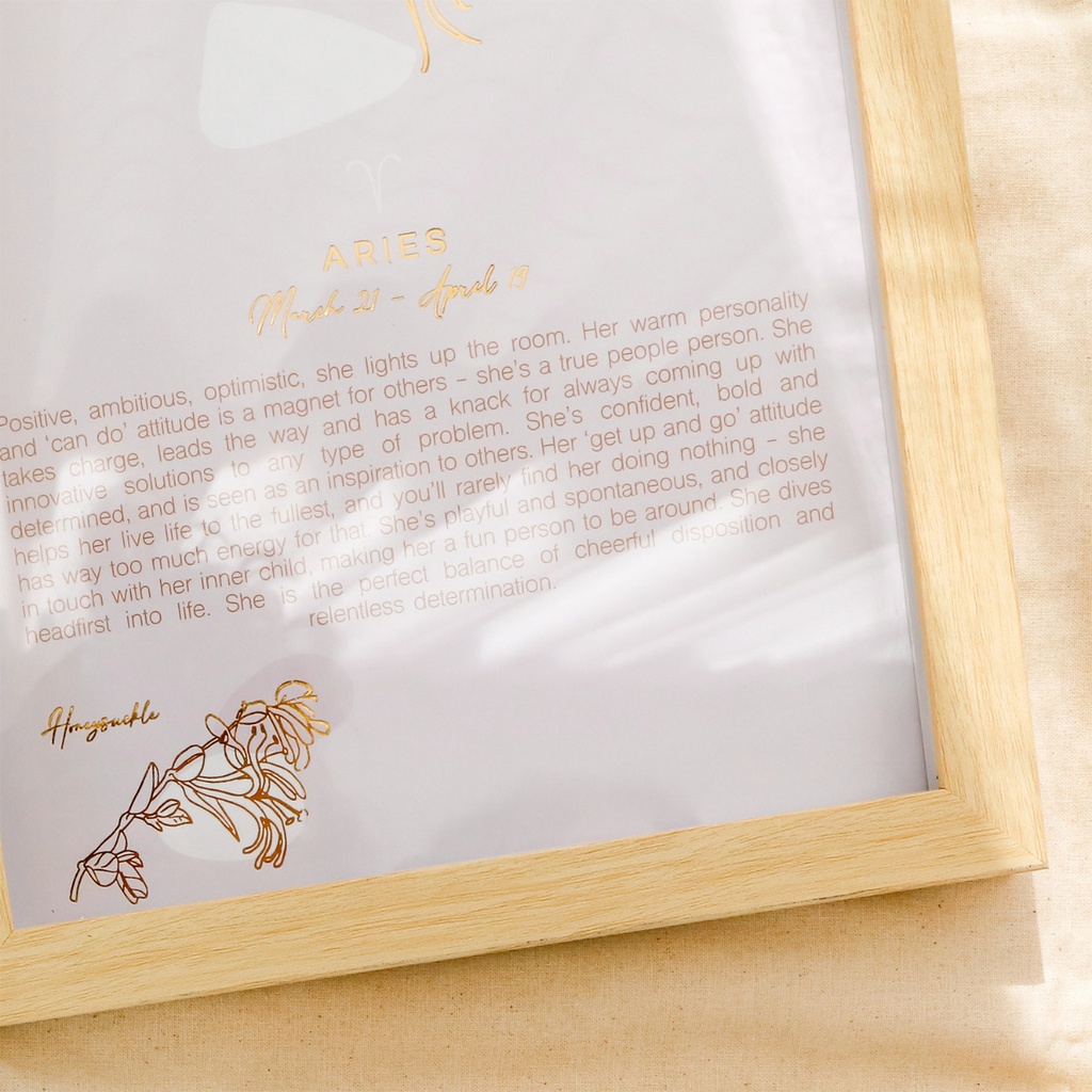 Mystique Frame Print Aries - Close