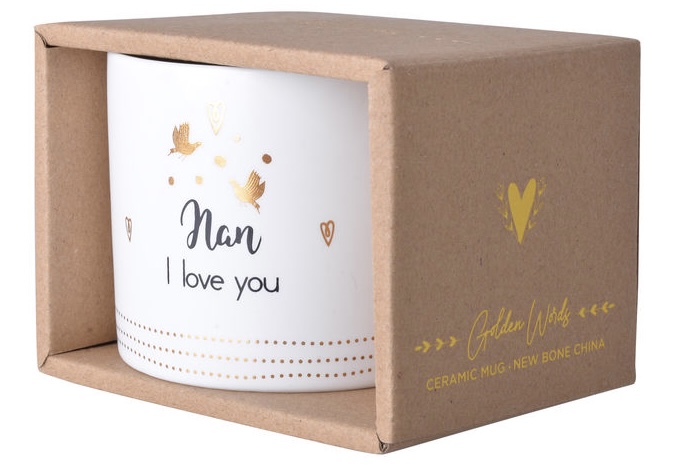 Golden Words Mug - Nan packaging