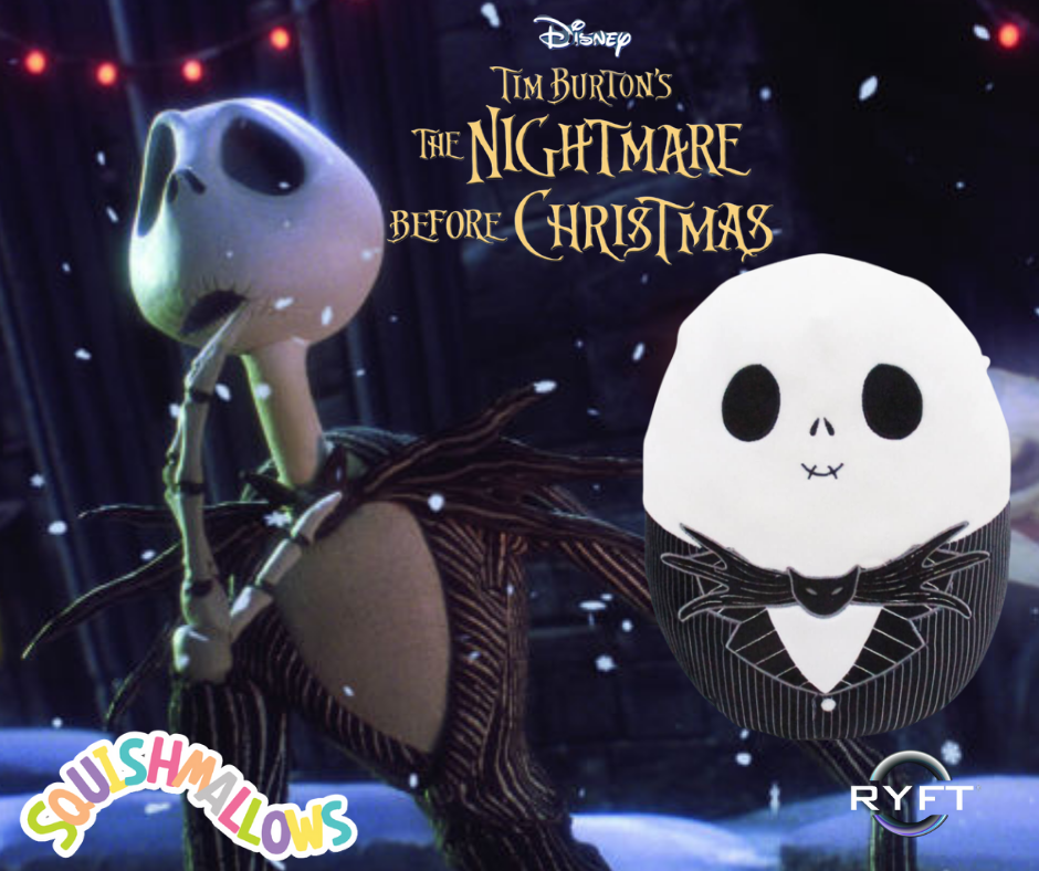 Squishmallows 10" Nightmare Before Christmas- Jack Skellington