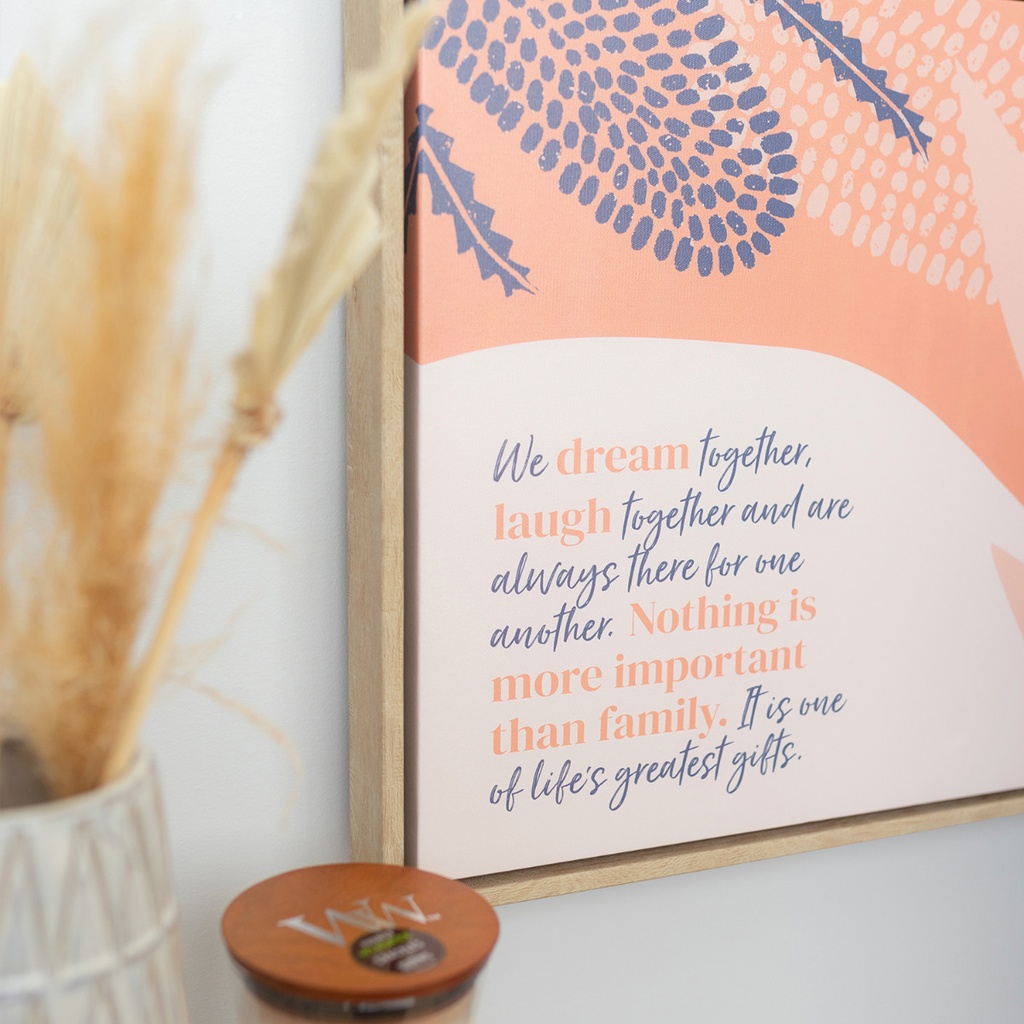 Fleur Family Framed Canvas (94x44) - Splosh