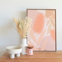 Fleur Bottlebrush Framed Canvas (44x64) - Splosh