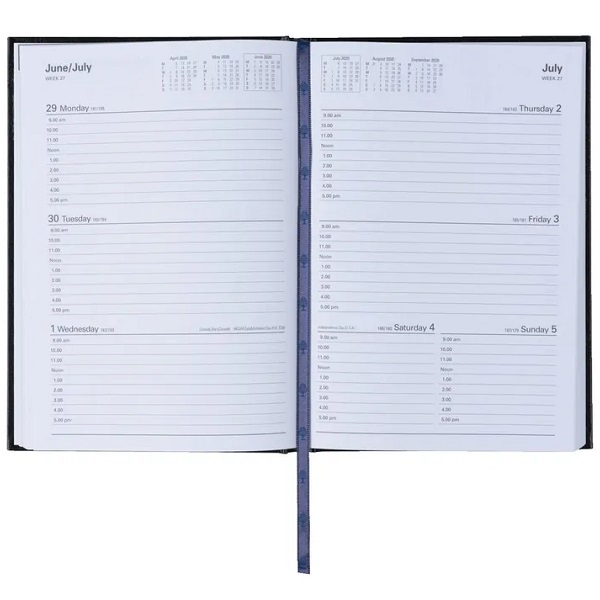 Collins-A5-WTV-Black-Financial-Year-Diary-2022/23