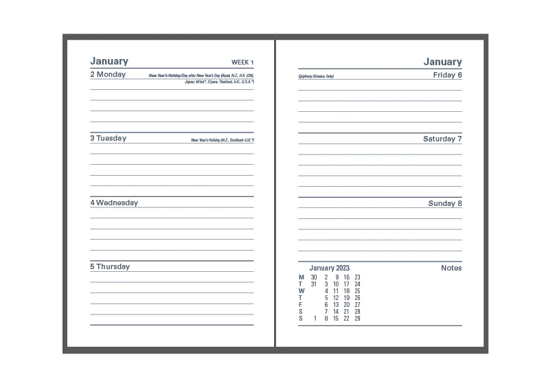 Collins-A6-WTV-Black-Financial-Year-Diary-2022/23