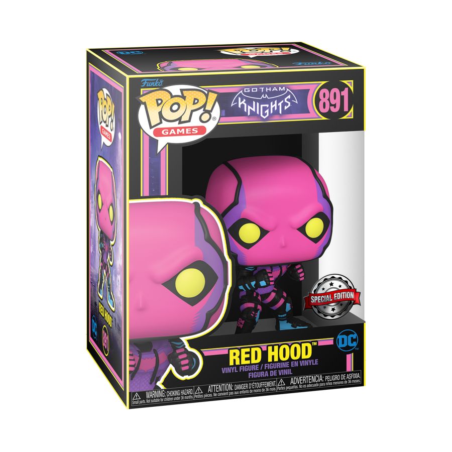 Gotham Knights - Red Hood Black Light US Exclusive Pop! Vinyl [RS]
