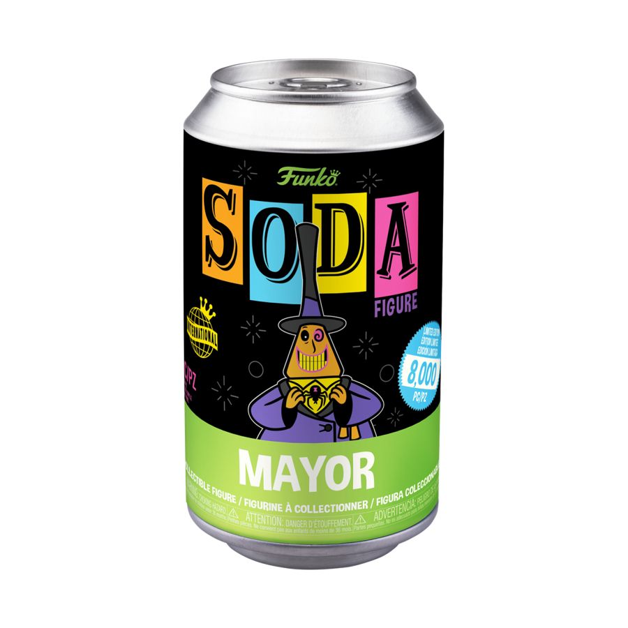 The Nightmare Before Christmas - Mayor Black Light Vinyl (with chase) Soda