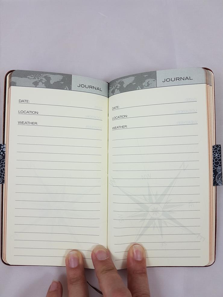 Travel Journal Slim Tan