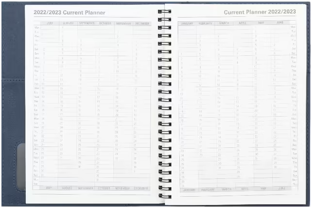 Collins Vanessa A5 WTV Black Financial Year Diary 2022/23