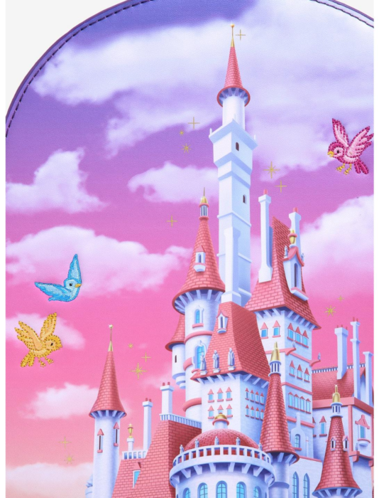 Beauty & the Beast (1991) - Castle Snap Flap Mini Backpack - Loungefly