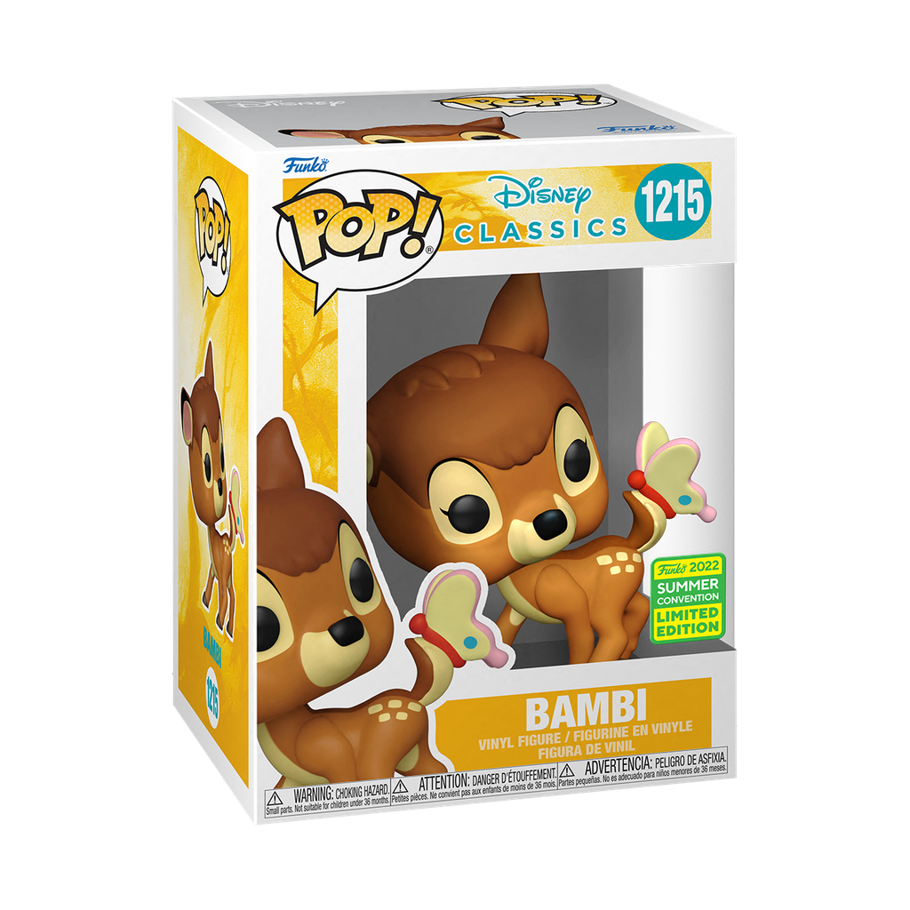 Bambi (1942) - Bambi w/Butterfly SDCC 2022 Funko Pop! Vinyl Figure RS