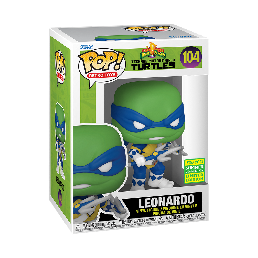 TMNT x MMPR – Leonardo SDCC 2022 Funko Pop! Vinyl Figure RS