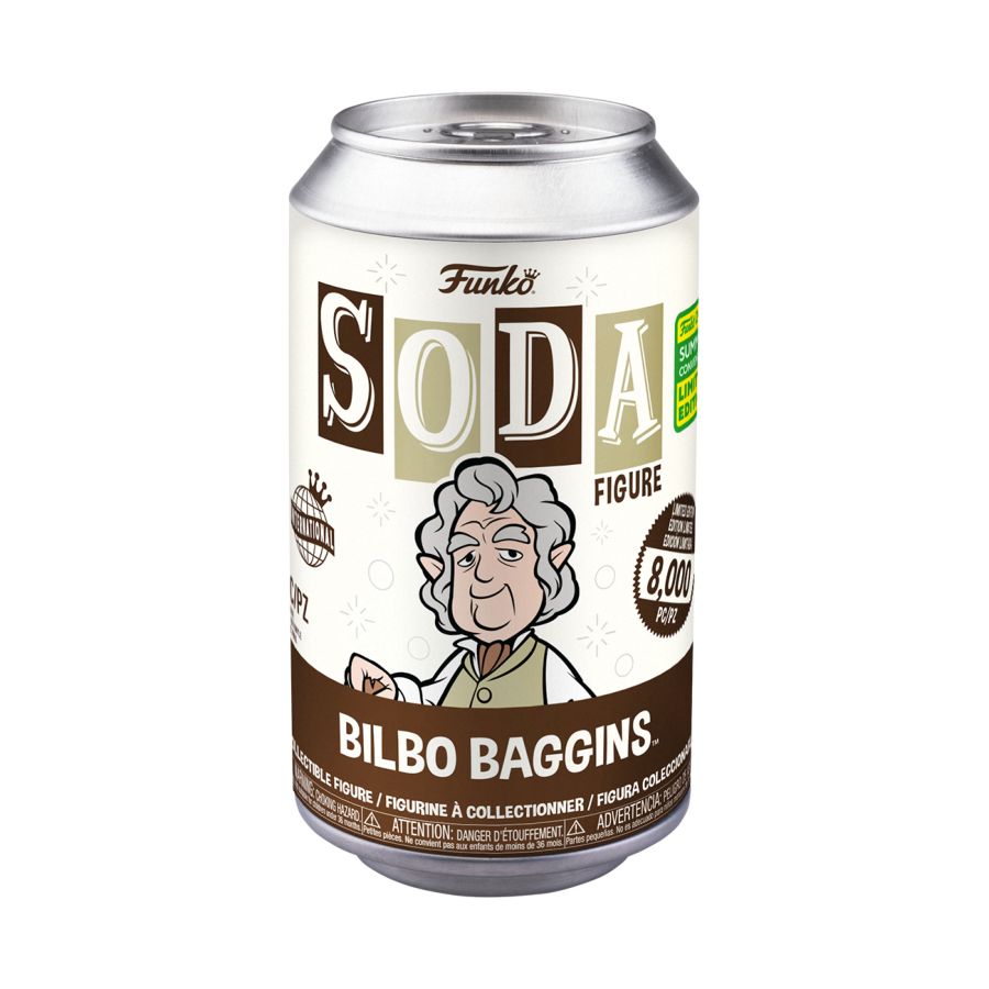 The Lord of the Rings - Bilbo Baggins (with chase) SDCC 2022 Funko Vinyl Soda Figure [RS]