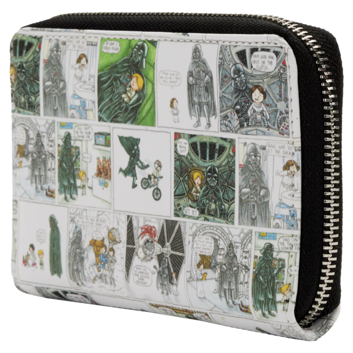 LOUSTWA0189-Star-Wars-Darth-Vader-Comic-Strip-Zip-Purse-Loungefly