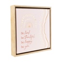 Desert Dunes Be Kind Framed Canvas 34X34 - Splosh
