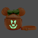 Disney - Minnie Pumpkin Glow In The Dark Face Crossbody - Loungefly