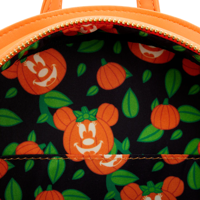 Disney - Minnie Pumpkin Glow In The Dark Face Mini Backpack - Loungefly