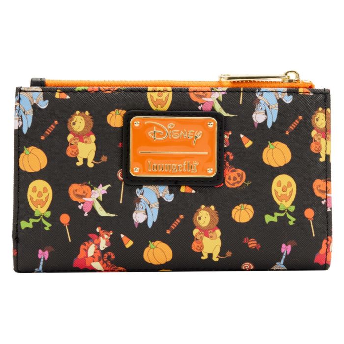 Winnie the Pooh - Halloween Group Glow In The Dark Flap Purse - Loungefly